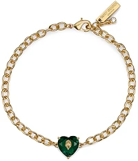Kurt Geiger London Signature Heart Gem Charm Bracelet