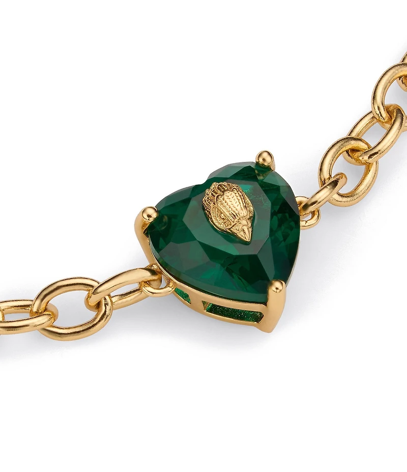 Kurt Geiger London Signature Heart Gem Charm Bracelet