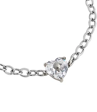 Kurt Geiger London Signature Heart Gem Charm Line Bracelet