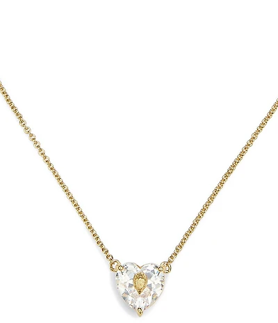 Kurt Geiger London Signature Heart Gem Short Pendant Necklace