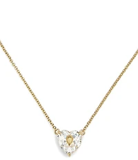 Kurt Geiger London Signature Heart Gem Short Pendant Necklace
