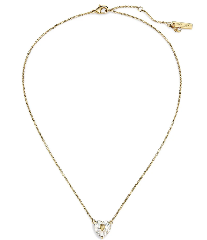 Kurt Geiger London Signature Heart Gem Short Pendant Necklace