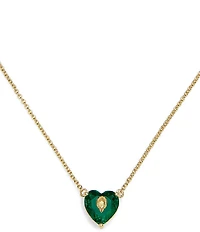 Kurt Geiger London Signature Heart Gem Short Pendant Necklace
