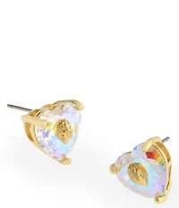 Kurt Geiger London Signature Heart Gem Stud Earrings
