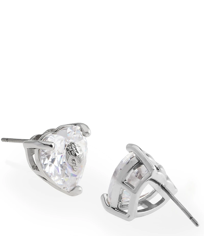 Kurt Geiger London Signature Heart Gem Stud Earrings