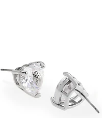 Kurt Geiger London Signature Heart Gem Stud Earrings
