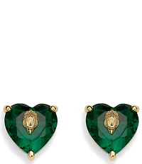 Kurt Geiger London Signature Heart Gem Stud Earrings