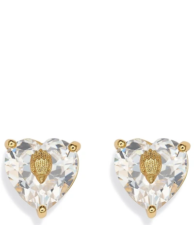 Kurt Geiger London Signature Heart Gem Stud Earrings