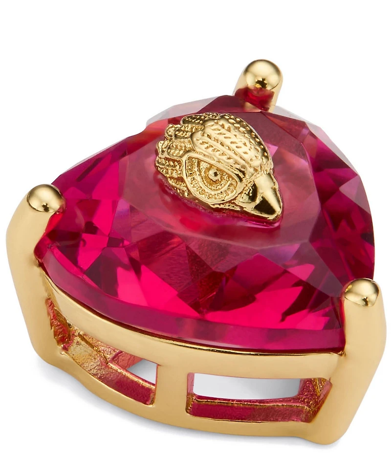 Kurt Geiger London Signature Heart Gem Stud Earrings