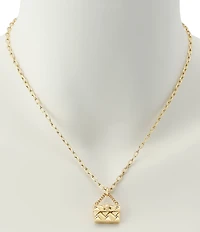 Kurt Geiger London Signature Kensington Handbag Short Pendant Necklace