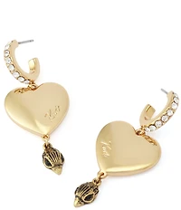 Kurt Geiger London Signature Kurt Eagle Heart Drop Earrings
