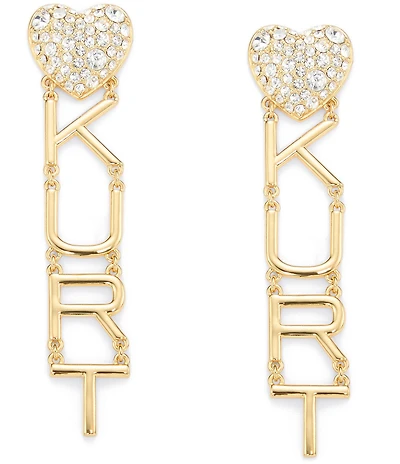 Kurt Geiger London Signature Kurt Logo Linear Earrings