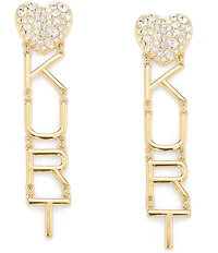 Kurt Geiger London Signature Kurt Logo Linear Earrings