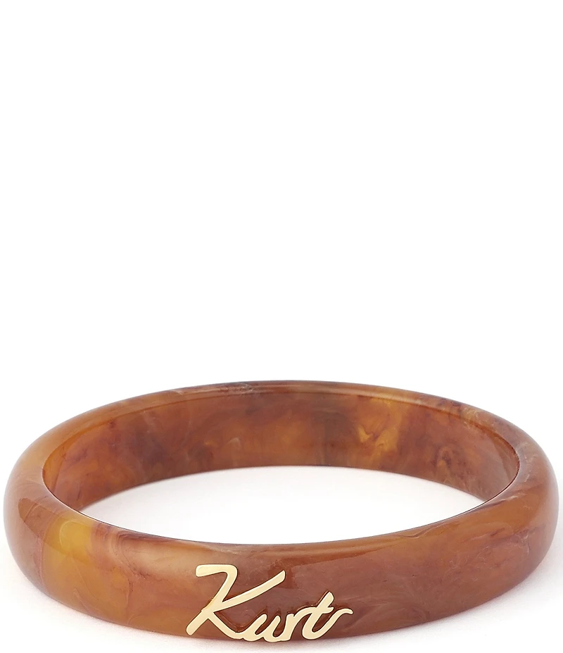 Kurt Geiger London Signature Kurt Script Resin Bangle Bracelet