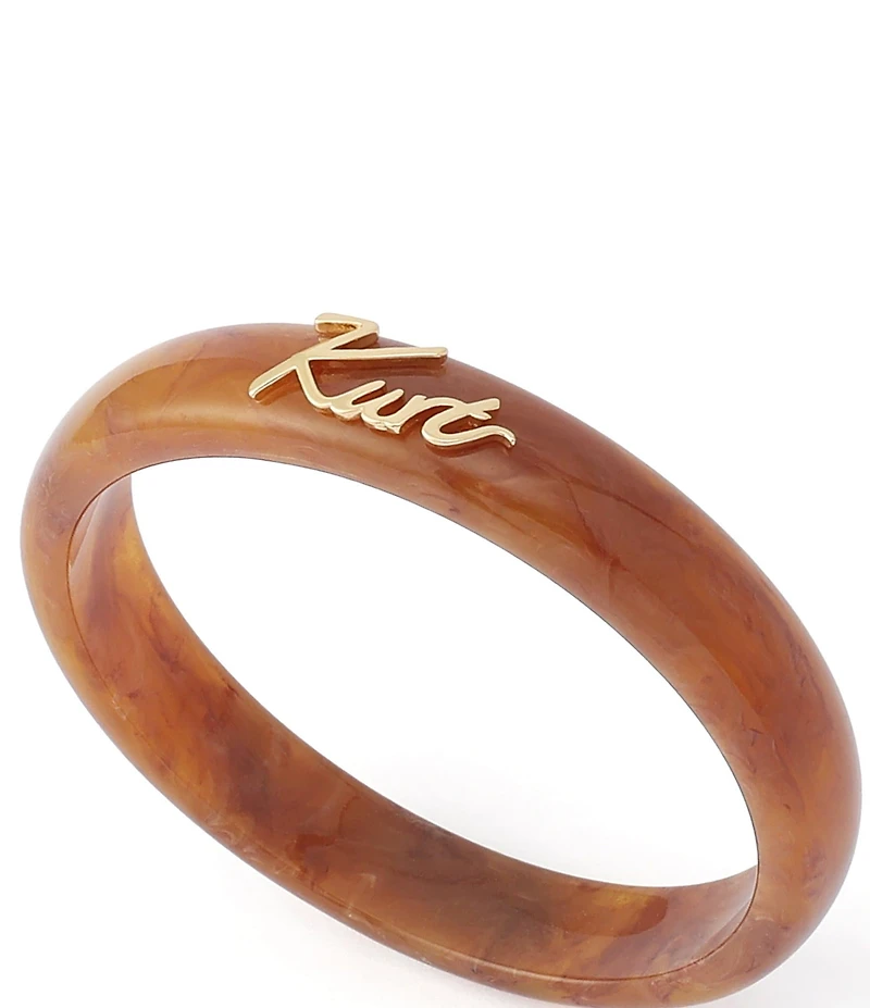 Kurt Geiger London Signature Kurt Script Resin Bangle Bracelet