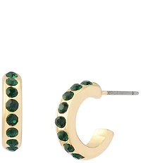 Kurt Geiger London Signature Stone Huggie Hoop Earrings