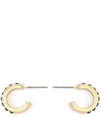 Kurt Geiger London Signature Stone Huggie Hoop Earrings