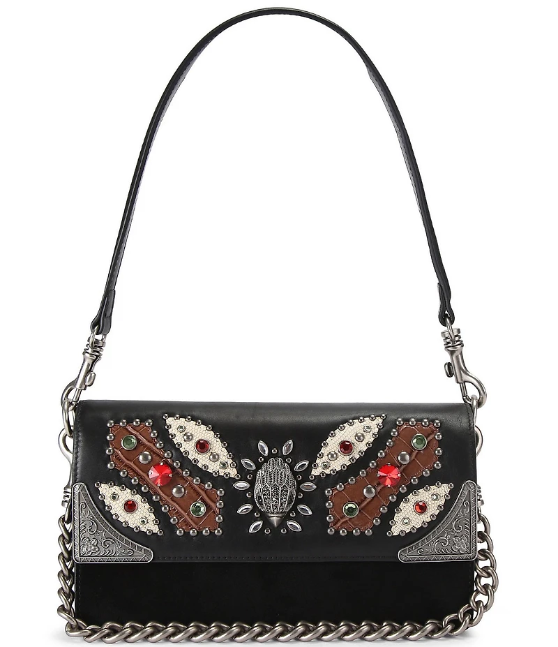 Kurt Geiger London Sloane Soft Jeweled Hardware Shoulder Bag