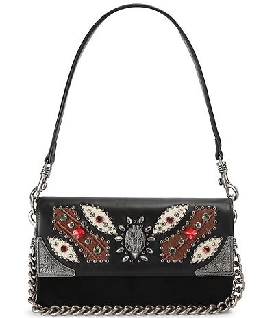 Kurt Geiger London Sloane Soft Jeweled Hardware Shoulder Bag