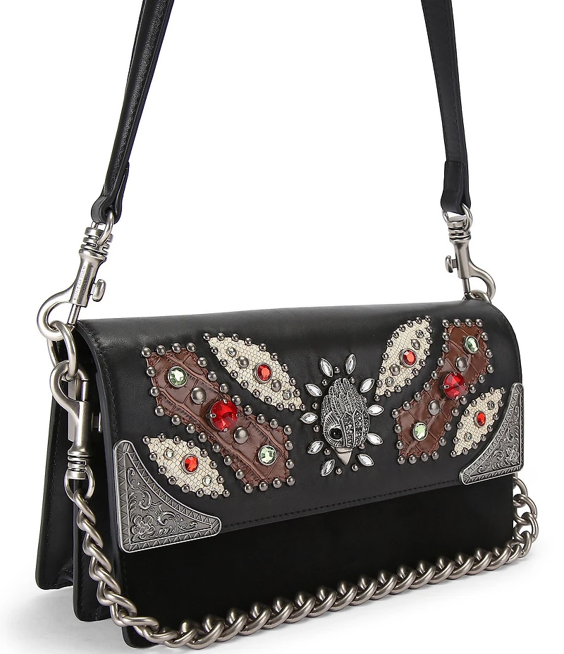Kurt Geiger London Sloane Soft Jeweled Hardware Shoulder Bag