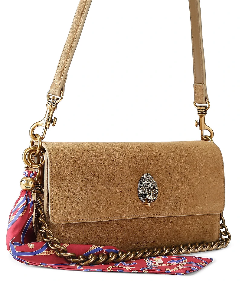 Kurt Geiger London Sloane Soft Suede Shoulder Bag