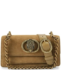 Kurt Geiger London Small Chelsea East West Suede Crossbody Bag