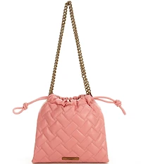 Kurt Geiger London Small Kensington Quilted Drawstring Bucket Bag