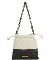 Kurt Geiger London Small Kensington Quilted Drawstring Bucket Bag