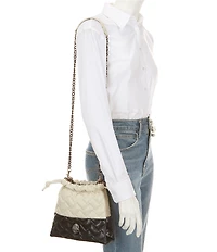 Kurt Geiger London Small Kensington Quilted Drawstring Bucket Bag