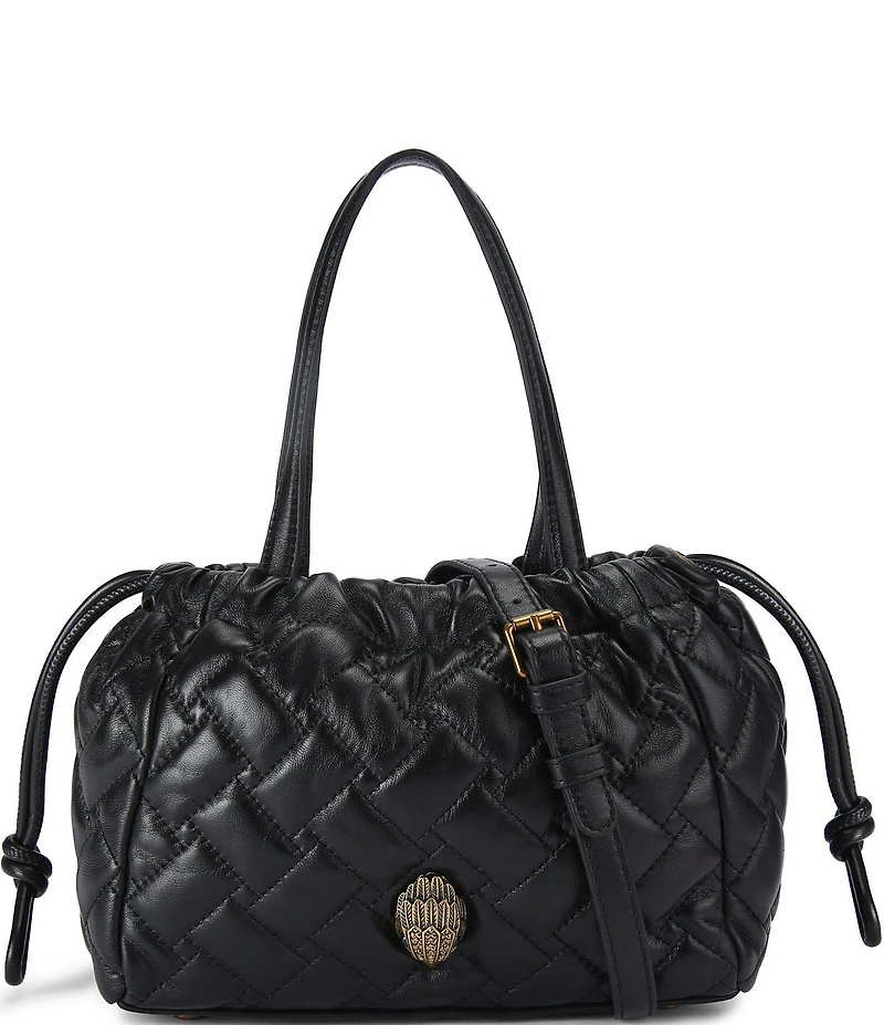 Kurt Geiger London Kensington Small Quilted Slouchy Drawstring Tote Bag