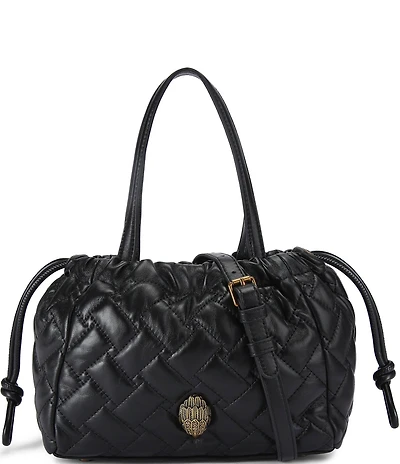 Kurt Geiger London Kensington Small Quilted Slouchy Drawstring Tote Bag
