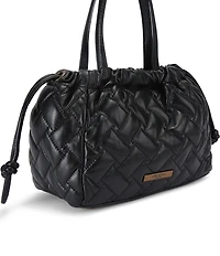 Kurt Geiger London Kensington Small Quilted Slouchy Drawstring Tote Bag