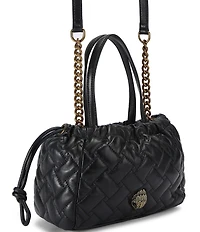 Kurt Geiger London Kensington Small Quilted Slouchy Drawstring Tote Bag