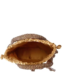 Kurt Geiger London Small Macrame Crystal Bucket Bag