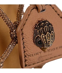Kurt Geiger London Small Macrame Crystal Bucket Bag