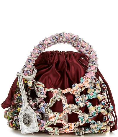 Kurt Geiger London Small Macrame Crystal Clutch