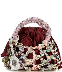 Kurt Geiger London Small Macrame Crystal Clutch