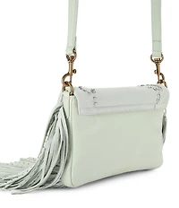 Kurt Geiger London Small Oxford Embellished Fringe Suede Leather Shoulder Bag