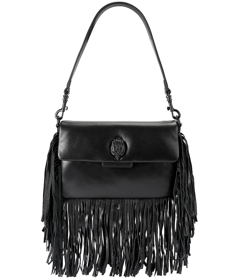Kurt Geiger London Small Oxford Fringe Leather Shoulder Bag