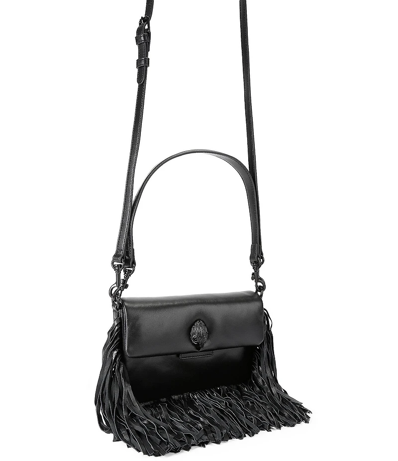 Kurt Geiger London Small Oxford Fringe Leather Shoulder Bag
