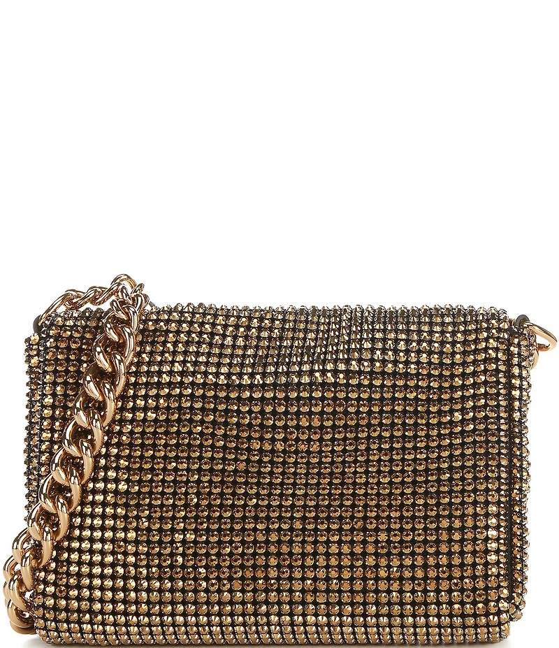 Kurt Geiger London Rhinestone Gold Small Party Shoulder Bag