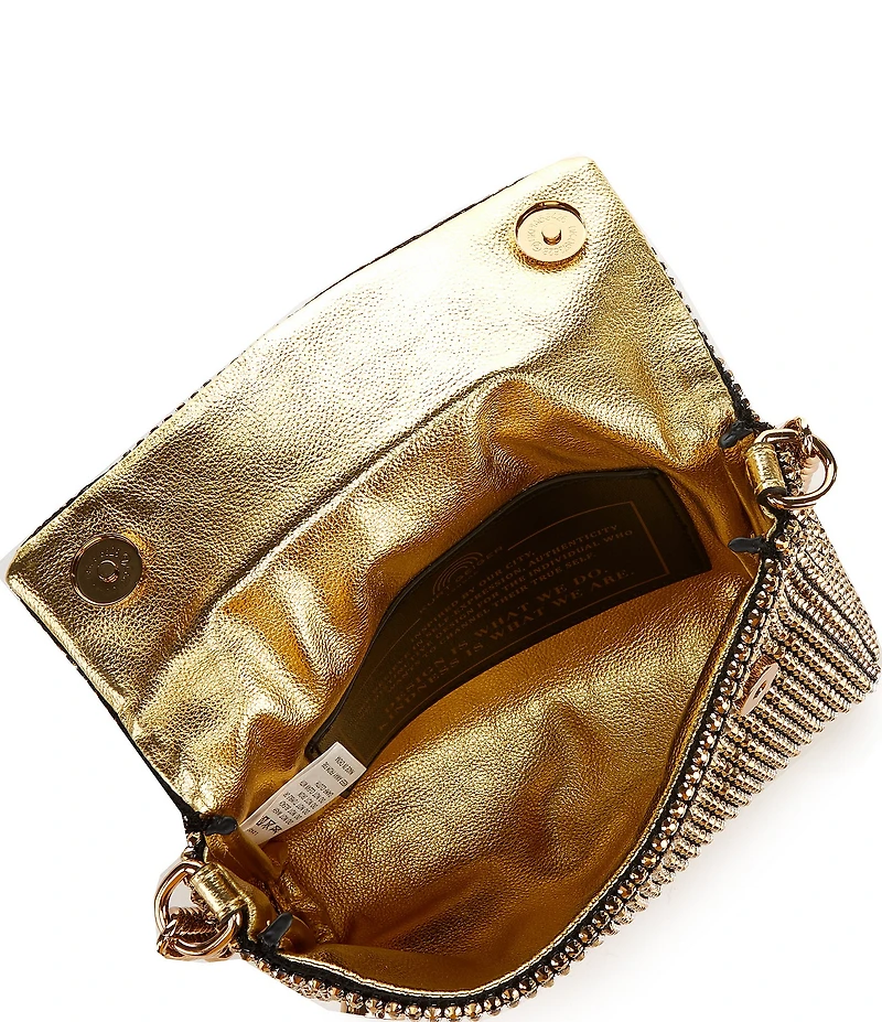Kurt Geiger London Rhinestone Gold Small Party Shoulder Bag