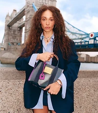 Kurt Geiger London Small Southbank Ombre Rainbow Tote Bag