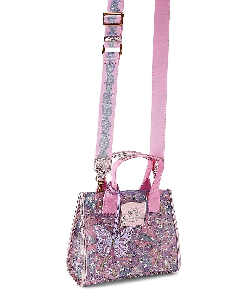 Kurt Geiger London Small Southbank Mesh Embellished Butterfly Tote Bag