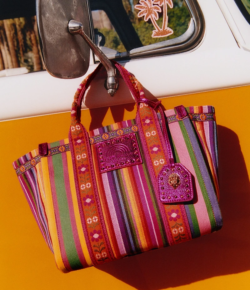 Kurt Geiger London Small Southbank Rainbow Floral Tote Bag