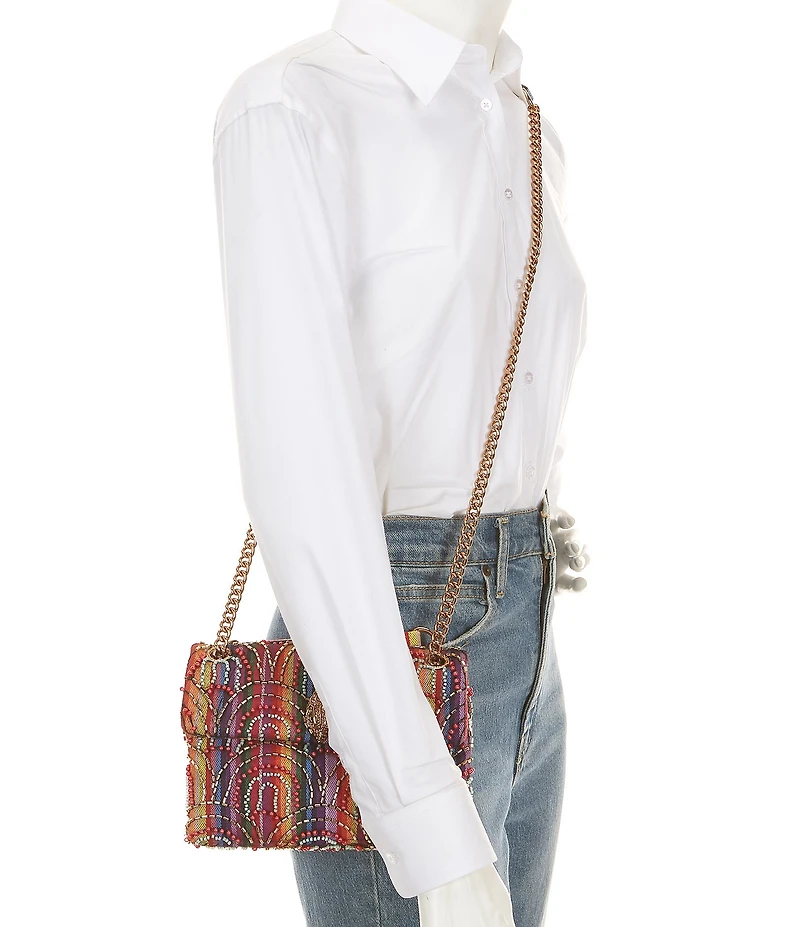 Kurt Geiger London Soft Medium Kensington Beaded Convertible Crossbody Bag