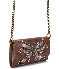Kurt Geiger London Soft Shoreditch Jeweled Bow Wallet On Chain Crossbody Bag