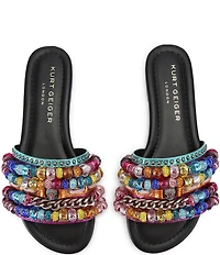 Kurt Geiger London Southbank Beaded Ornament Slide Sandals