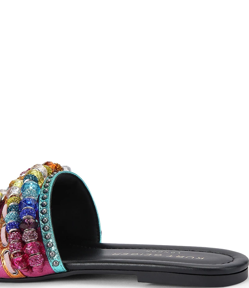 Kurt Geiger London Southbank Beaded Ornament Slide Sandals
