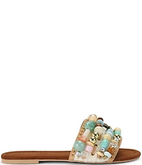 Kurt Geiger London Southbank Beaded Ornament Slide Sandals